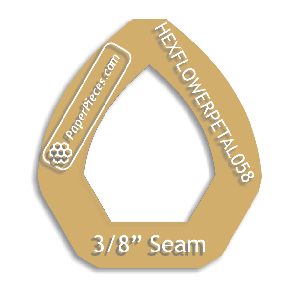 5/8" Hexagon Flower Petal