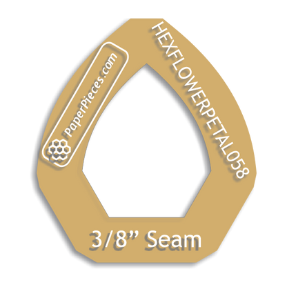5/8" Hexagon Flower Petal