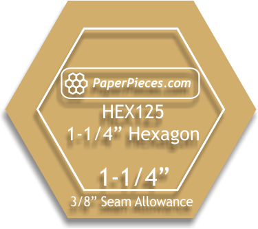 1-1/4" Hexagons