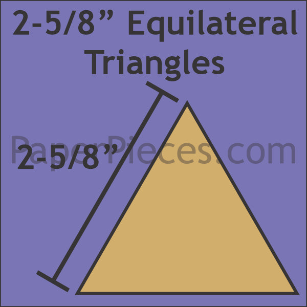 2-5/8" Equilateral Triangle