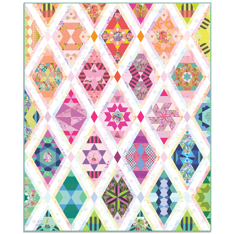Queen of Diamonds by Pink Door Fabrics