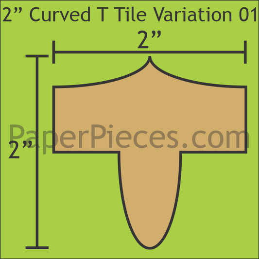 2" Curved T Tile Variation 01