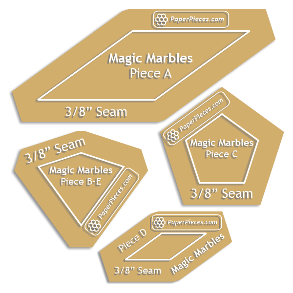Magic Marbles from Millefiori Quilts 6 by Willyne Hammerstein