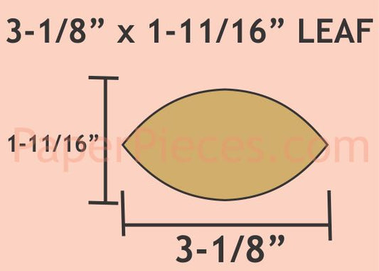 3-1/8" x 1-11/16" Leaf