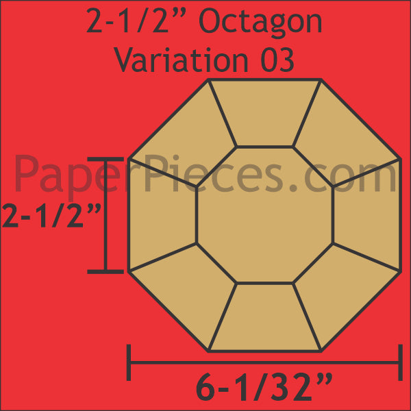 2-1/2" Octagon Variation 03