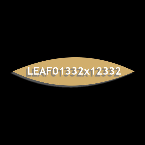 13/32" x 1-23/32" Leaf