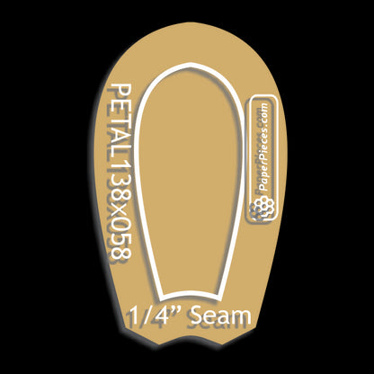 1-3/8" x 5/8" Petal
