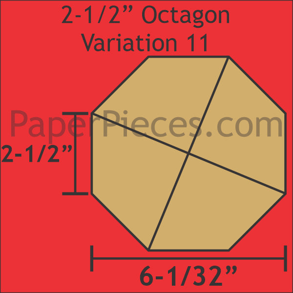 2-1/2" Octagon Variation 11