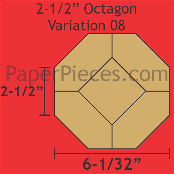 2-1/2" Octagon Variation 08