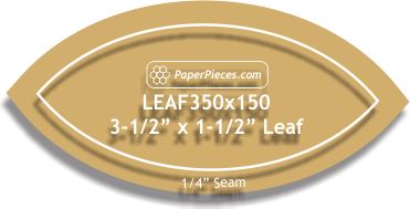 3" x 1-1/2" Leaf