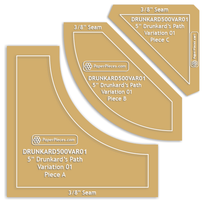 5" Drunkard's Path Variation 01