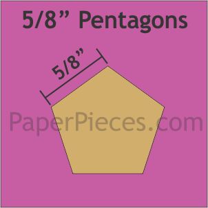 5/8" Pentagons