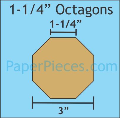 1-1/4" Octagons