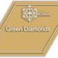 Green Diamonds 1 PC Acrylic by Kaffe Fassett with 1/4" Seam