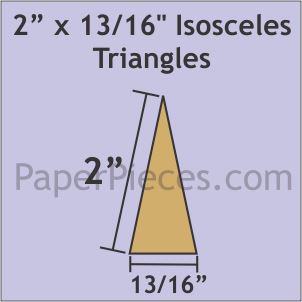 2" x 13/16" Isosceles Triangles