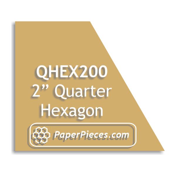 2" Quarter Hexagon