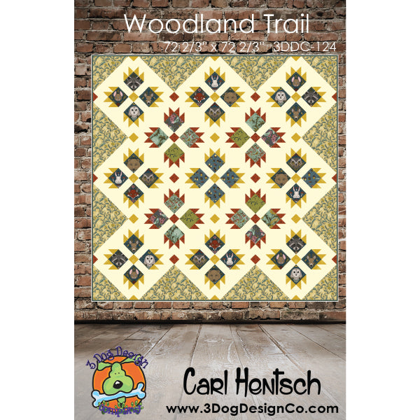 Woodland Trail Pattern by Carl Hentsch of 3 Dog Design Co.