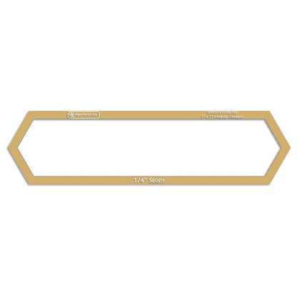 1" x 7" Irregular Hexagon