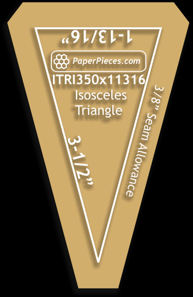 3-1/2" x 1-13/16" Isosceles Triangles