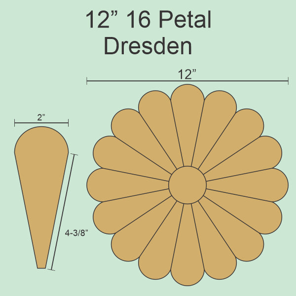Dresden Plate Quilt Block Pattern