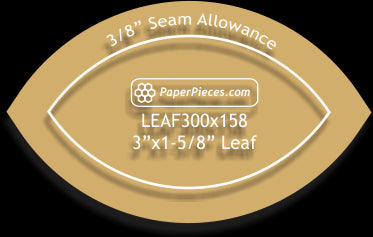 3" x 1-5/8" Leaf