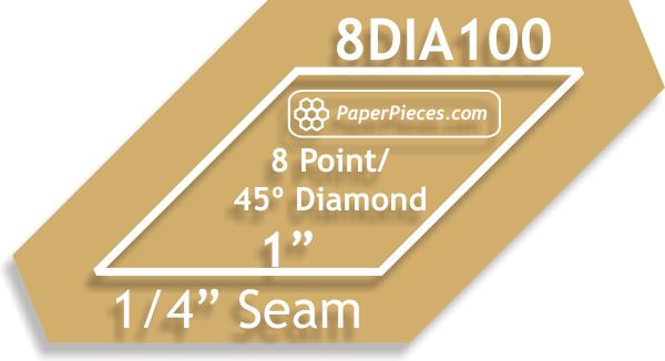1" 8 Point Diamonds