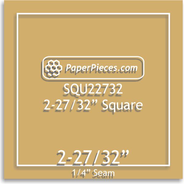 2-27/32" Squares