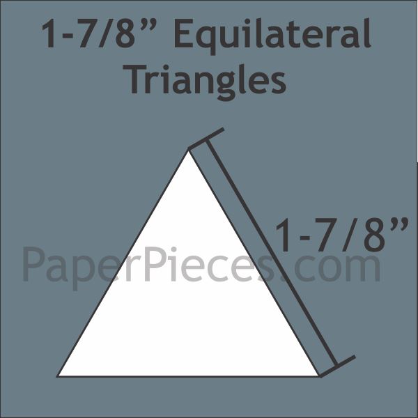 1-7/8" Equilateral Triangles Papers and Acrylics