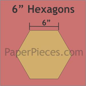 6" Hexagon
