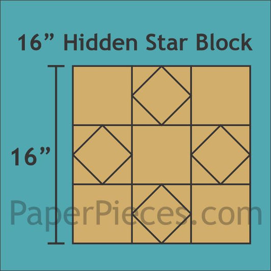 16" Hidden Star Block