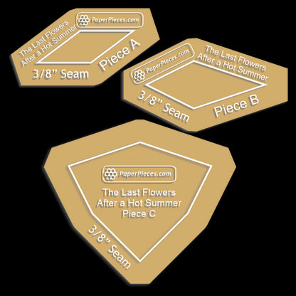 Last Flowers After a Hot Summer found in Millefiori Quilts 4 by Willyne Hammerstein