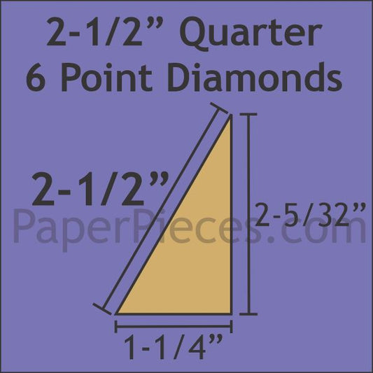 2-1/2" Quarter 6 Point Diamond