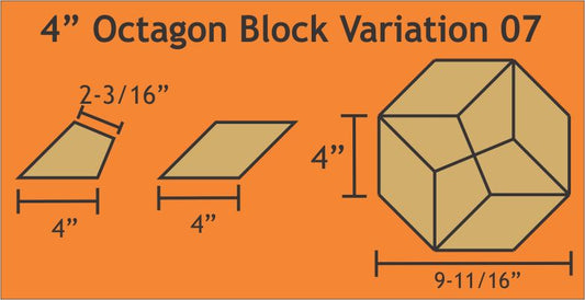 4" Octagon Block Variation 07