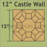 12" Castle Wall Block