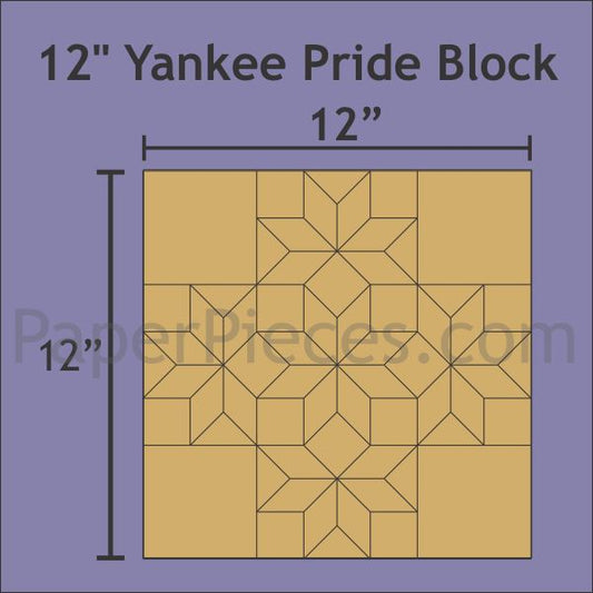 12" Yankee Pride Block