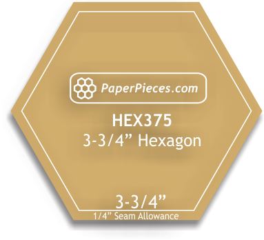 3-3/4" Hexagons