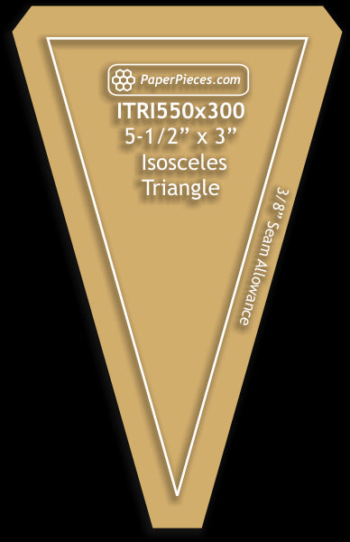 5-1/2" x 3" Isosceles Triangles