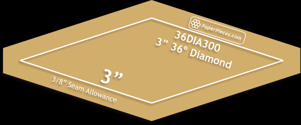3" 36 Degree Diamonds