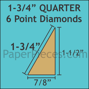 1-3/4" 6 Point Quarter Diamonds