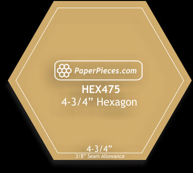 4-3/4" Hexagons