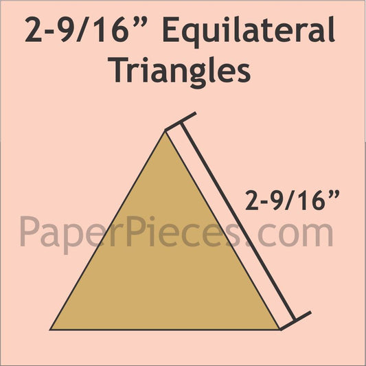 2-9/16" Equilateral Triangles