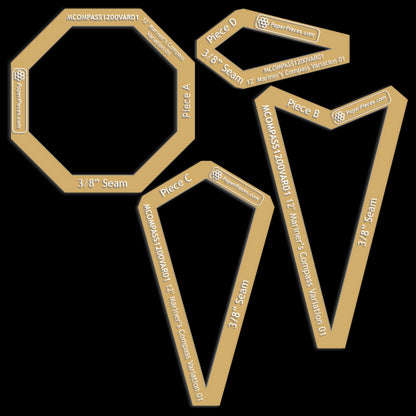 12" Mariner's Compass Variation 01