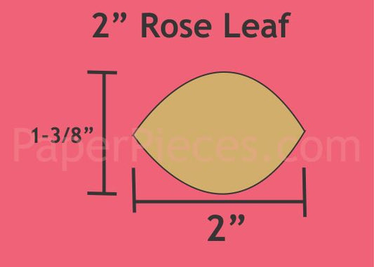 2" Rose Leaf