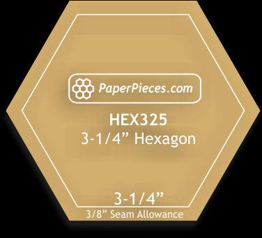 3-1/4" Hexagons