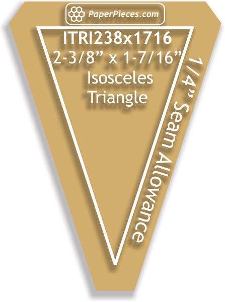 2-3/8" x 1-7/16" Isosceles Triangles