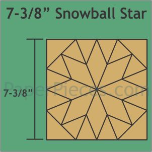 7-3/8" Snowball Star