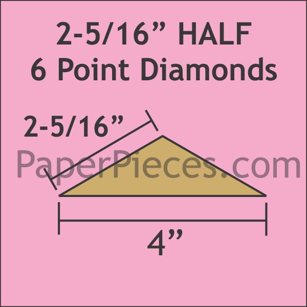 2-5/16" Half Point Diamonds
