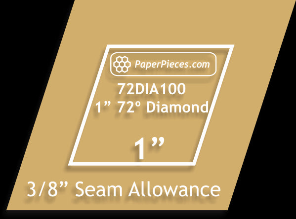 1" 72 Degree Diamonds