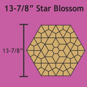 13-7/8" Star Blossoms