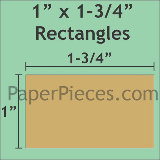 1" x 1-3/4" Rectangle